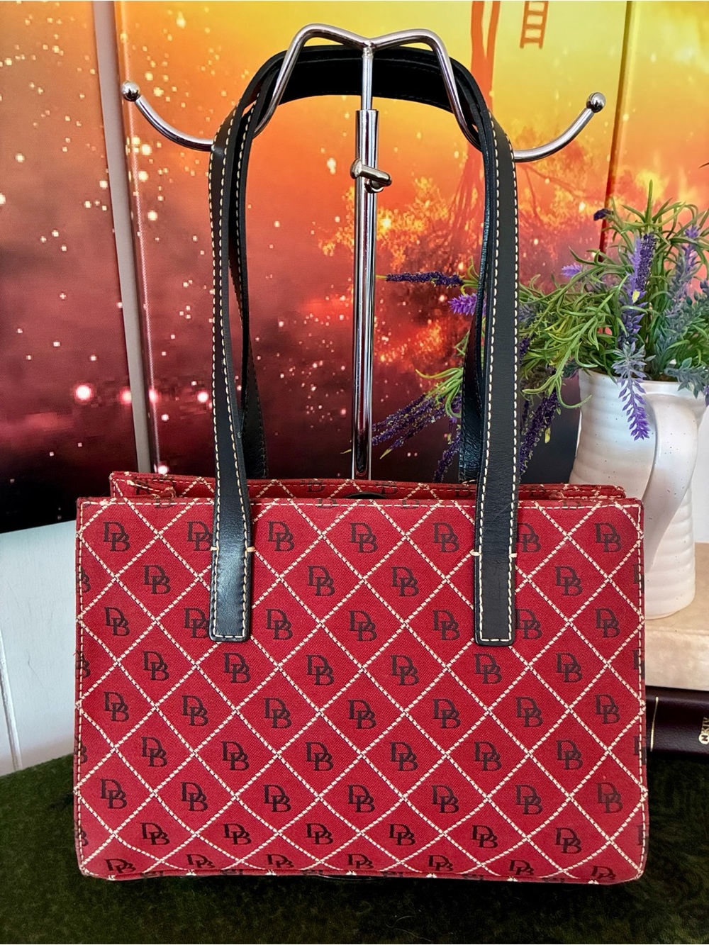 Dooney & Bourke Vintage Quilt Satchel - Picture 2 of 11